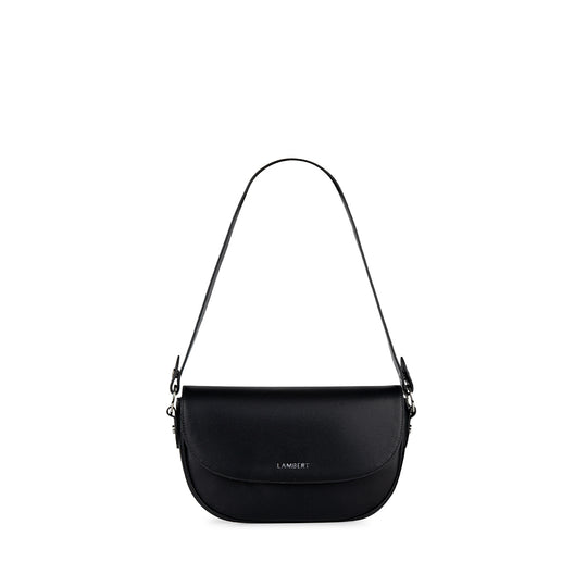 The Nadia - 2-in-1 Black Vegan Leather Handbag