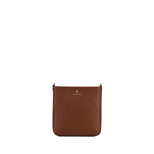 The Natalia - Hazelnut Vegan Leather Crossbody Bag