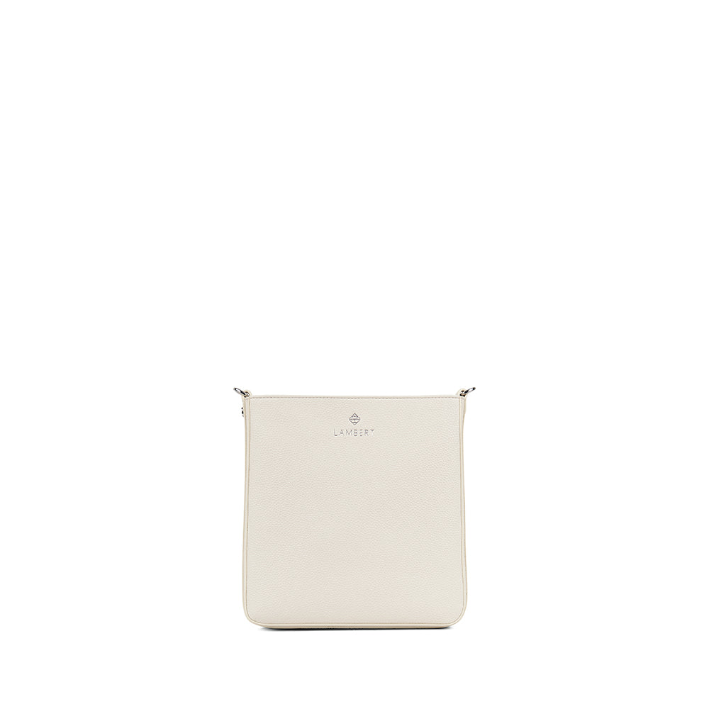 The Natalia - Porcelain Vegan Leather Crossbody Bag