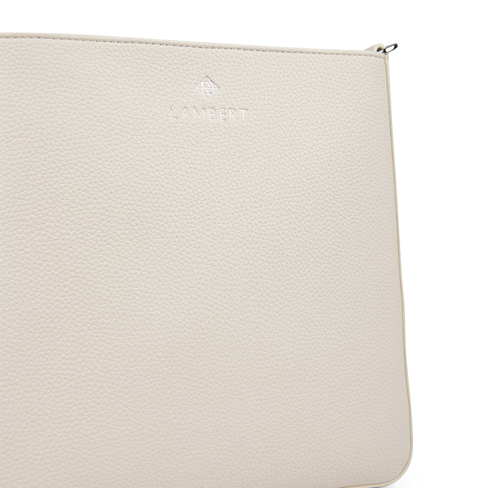 The Natalia - Porcelain Vegan Leather Crossbody Bag