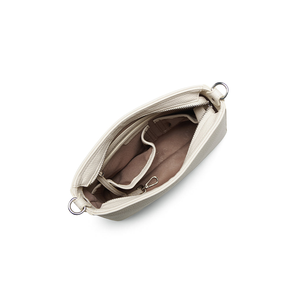 The Natalia - Porcelain Vegan Leather Crossbody Bag