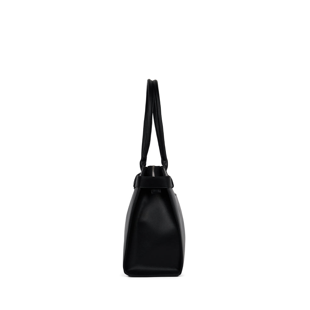 The Odelia – Vegan Leather Tote Bag in Black