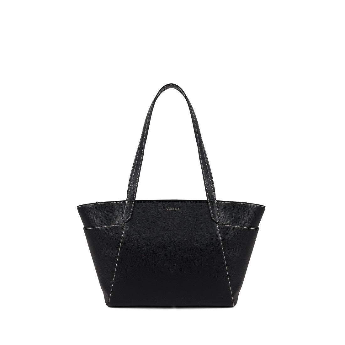 The Opale – 2-in-1 Black Vegan Leather Tote Bag
