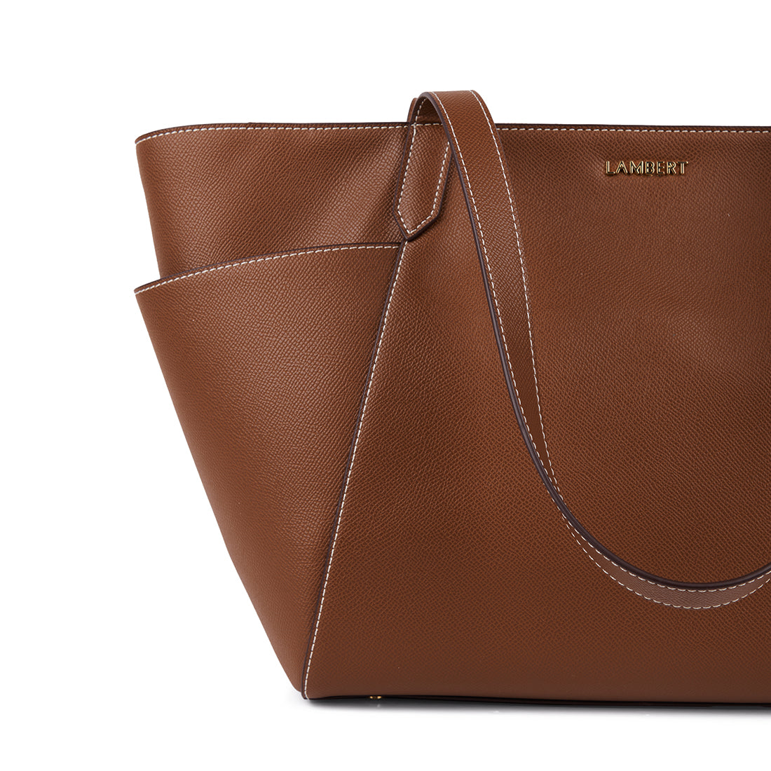 The Opale – 2-in-1 Hazelnut Vegan Leather Tote Bag
