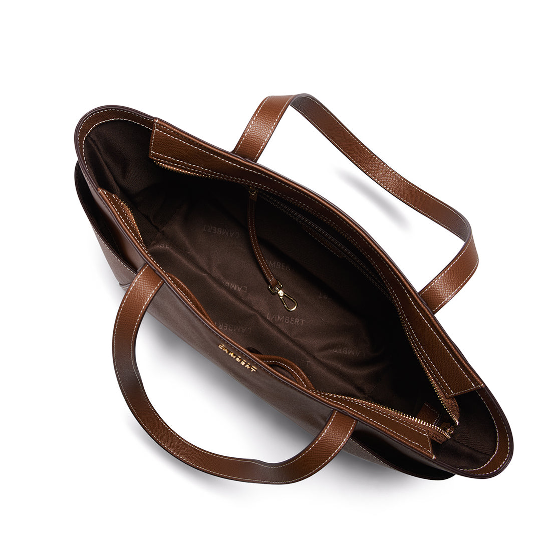 The Opale – 2-in-1 Hazelnut Vegan Leather Tote Bag