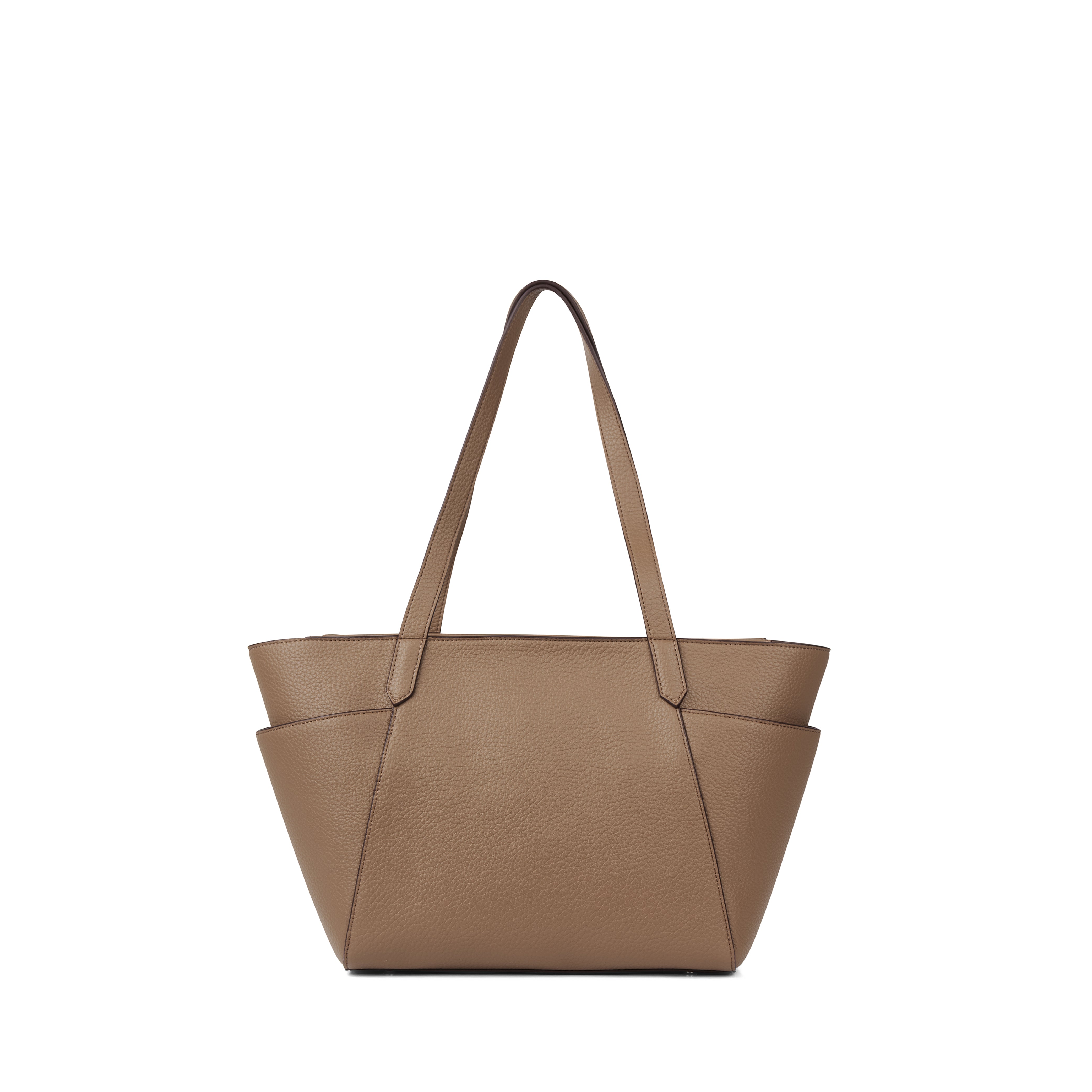 The Opale – Taupe Medium Vegan Leather Tote Bag – Lambert Design
