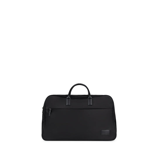 The Oslo – Black Recycled Nylon Travel Weekender Bag