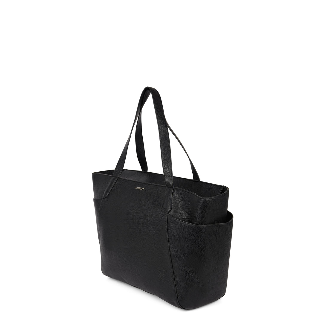 The Paige – Black Large Vegan Leather Tote