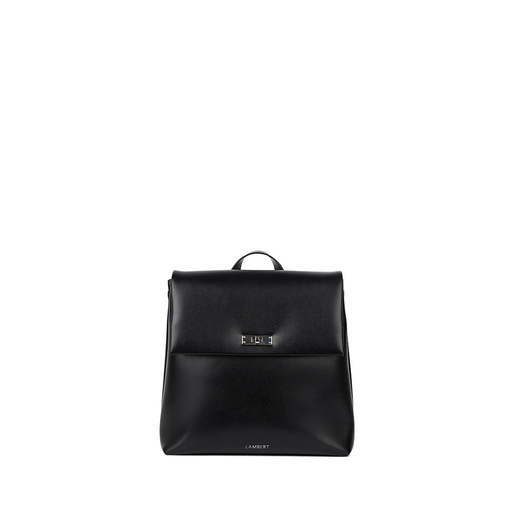 The Polly – Black Vegan Leather Backpack