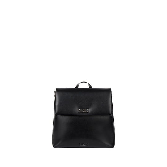 The Polly – Black Vegan Leather Backpack