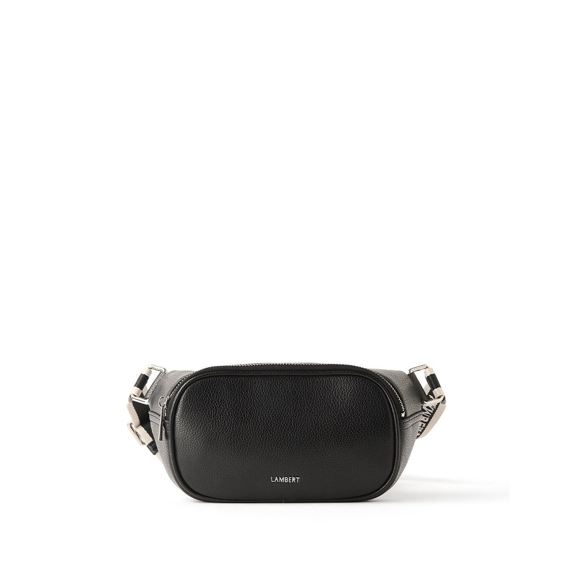 The Sammy - 2-in-1 Black Vegan Leather Belt Bag