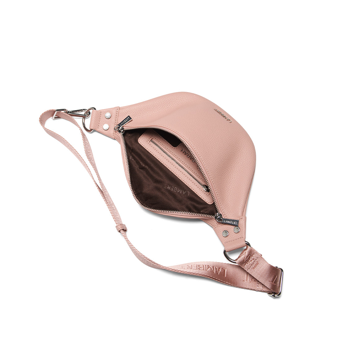 The Sarah - Chiffon Vegan Leather Belt Bag