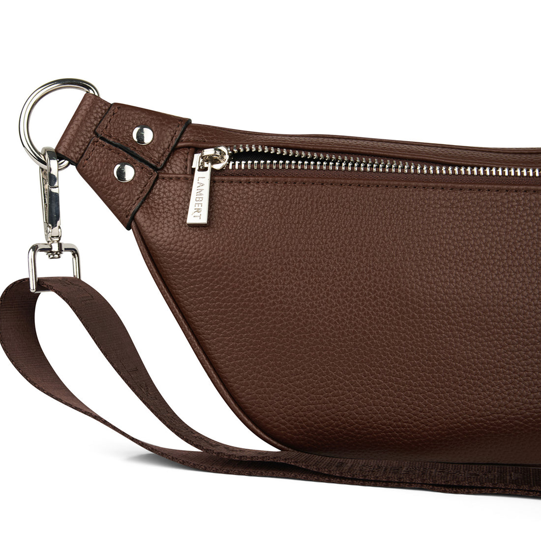 The Sarah - Vegan Leather Belt Bag Chocolate