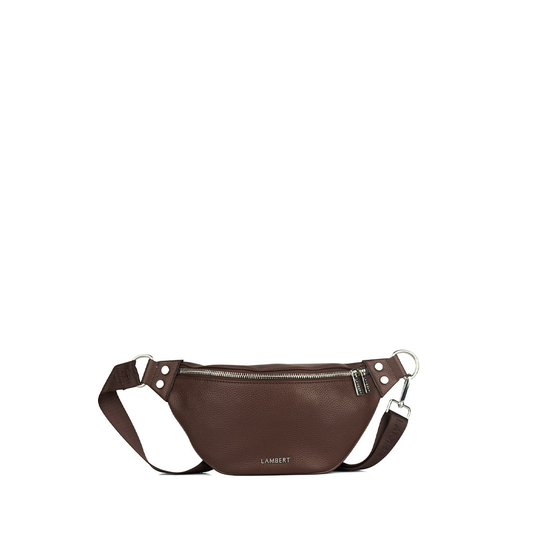 The Sarah - Chocolate Vegan Leather Belt Bag