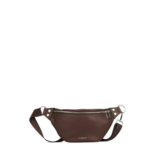 The Sarah - Chocolate Vegan Leather Belt Bag