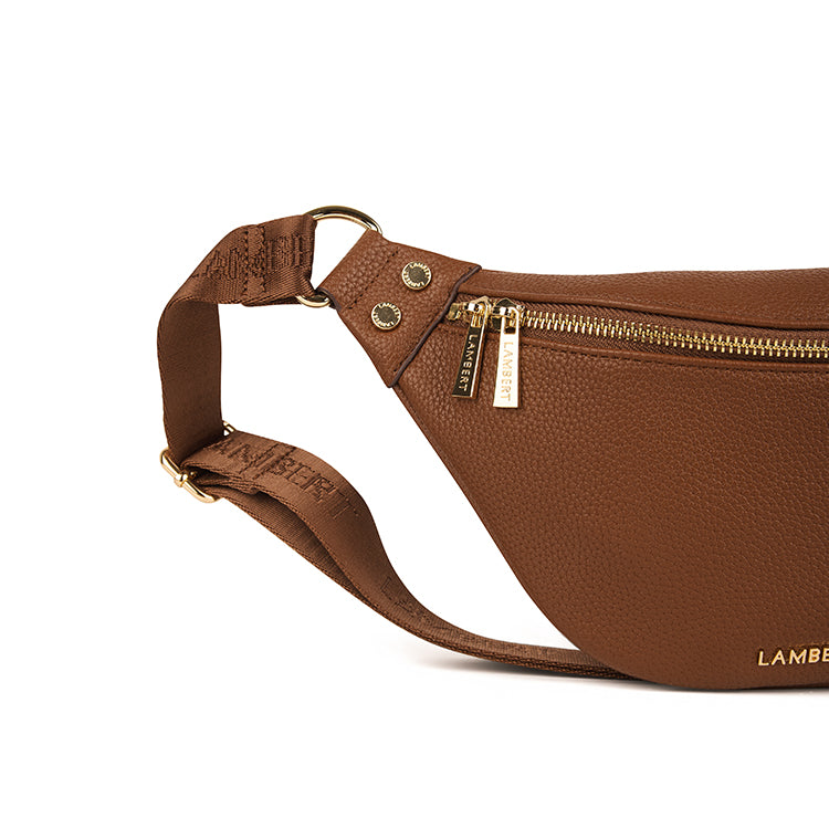 The Sarah – Hazelnut Belt Bag Vegan Leather