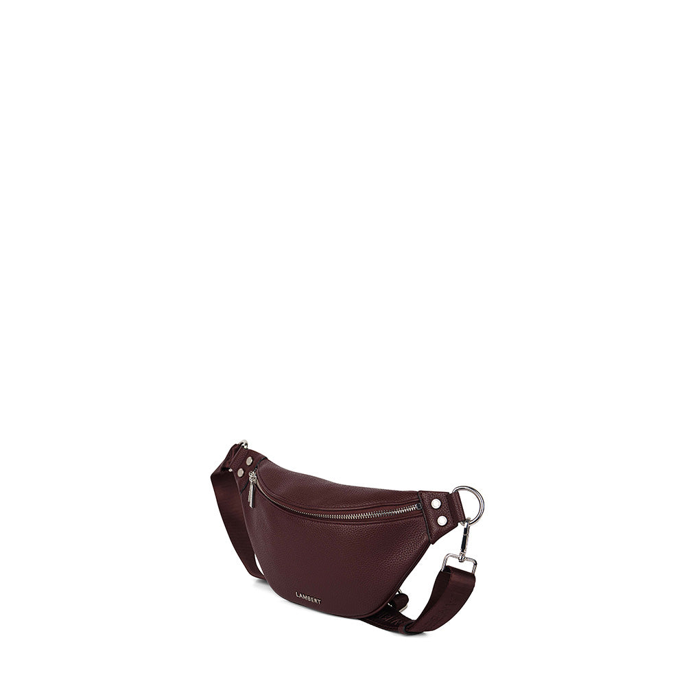 The Sarah - Mahogany Vegan Leather Belt Bag