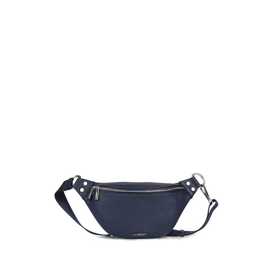 The Sarah - Marine Vegan Leather Belt Bag