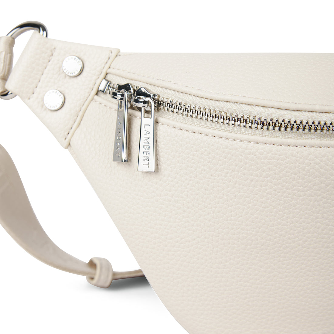 The Sarah - Porcelain Vegan Leather Belt Bag