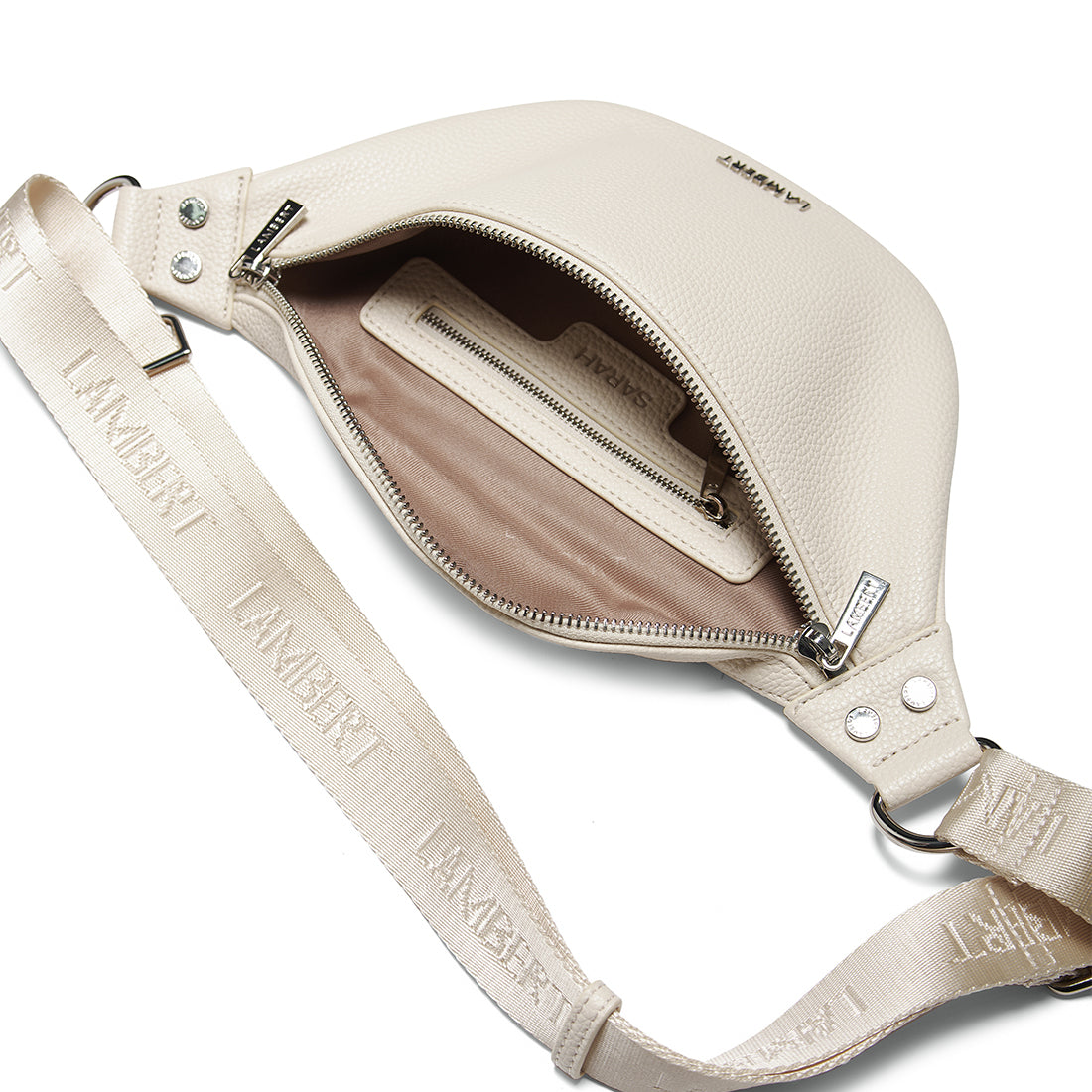 The Sarah - Porcelain Vegan Leather Belt Bag