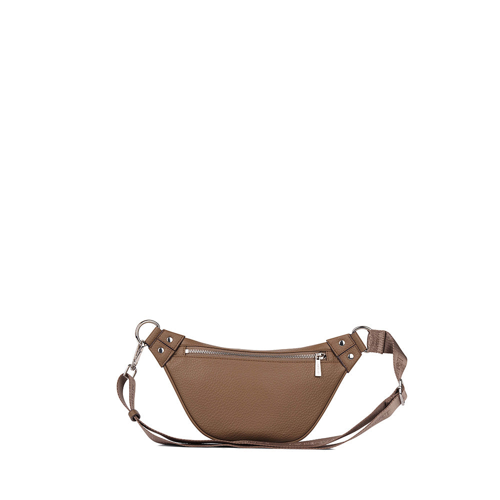 The Sarah - Taupe Vegan Leather Belt Bag