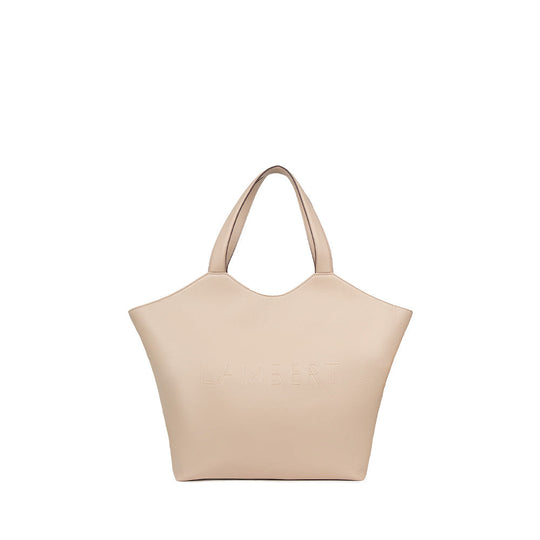 The Sheila - Almond Vegan Leather Tote Bag