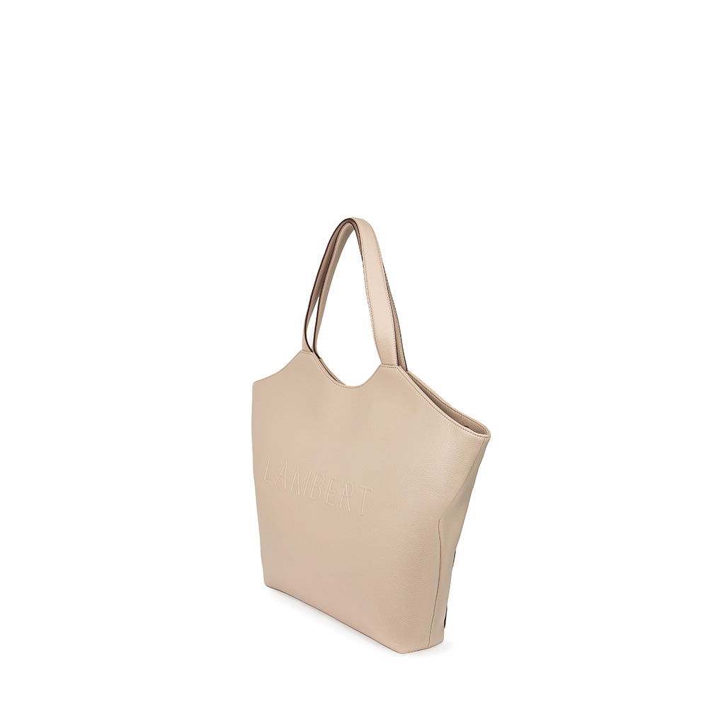 The Sheila - Almond Vegan Leather Tote Bag