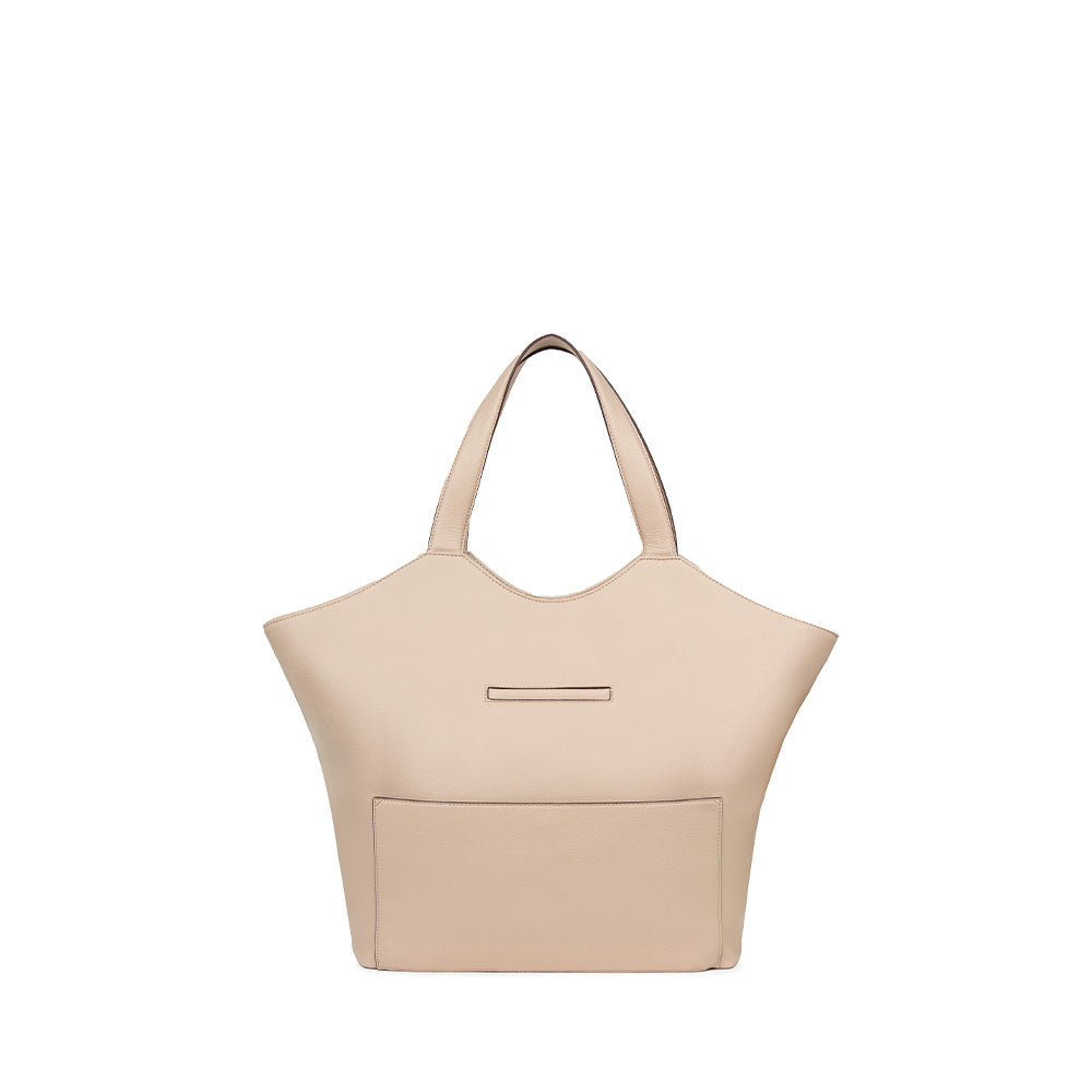 The Sheila - Almond Vegan Leather Tote Bag