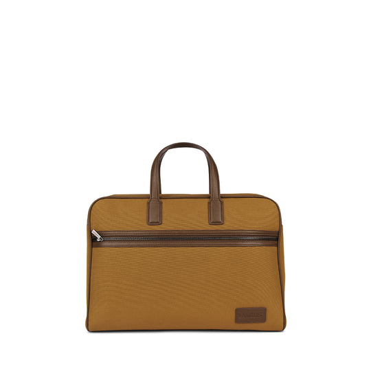 The Sloane – Briefcase in Breenmix Canvas