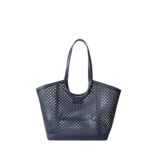 The Solene - Marine Vegan Leather Tote Bag