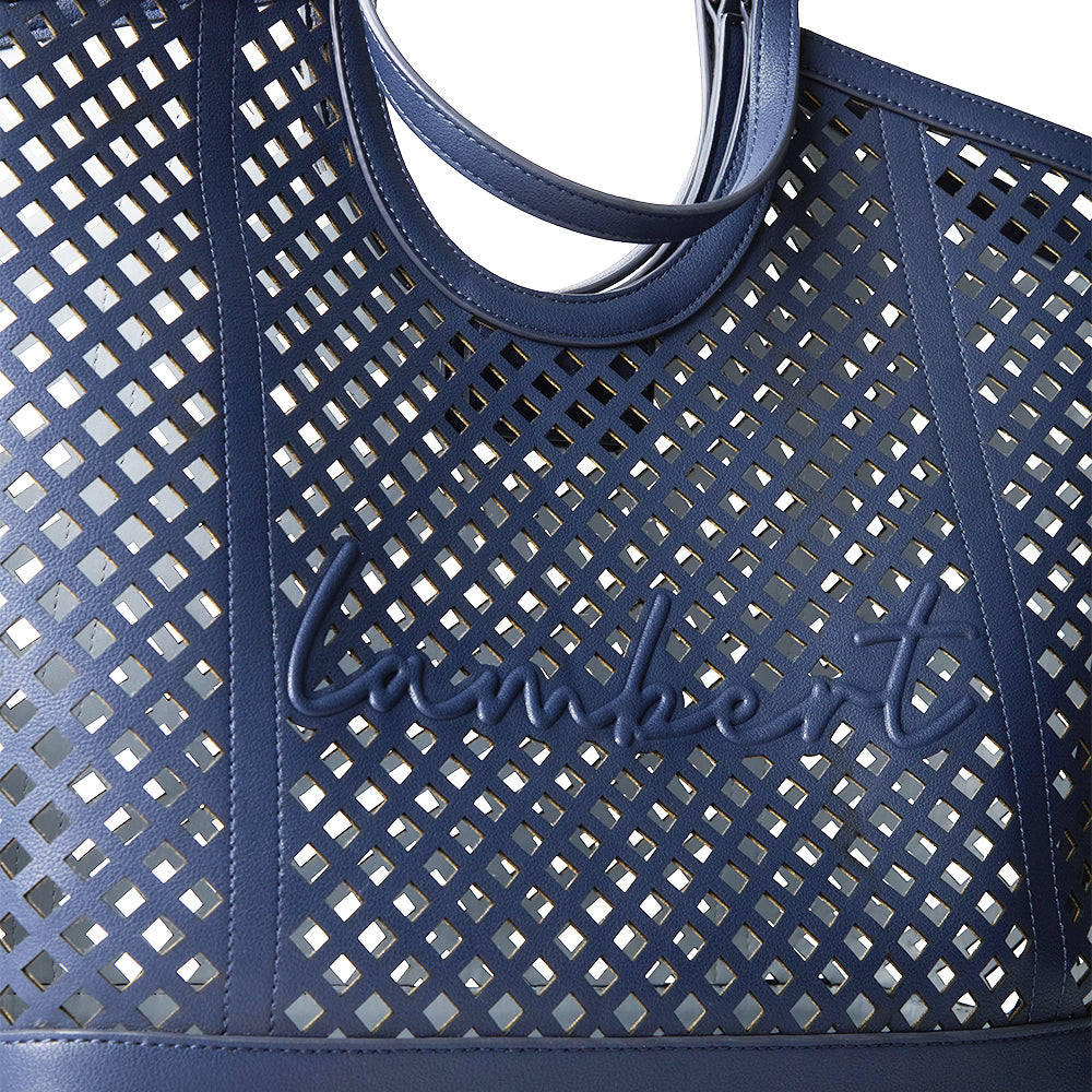 The Solene - Marine Vegan Leather Tote Bag