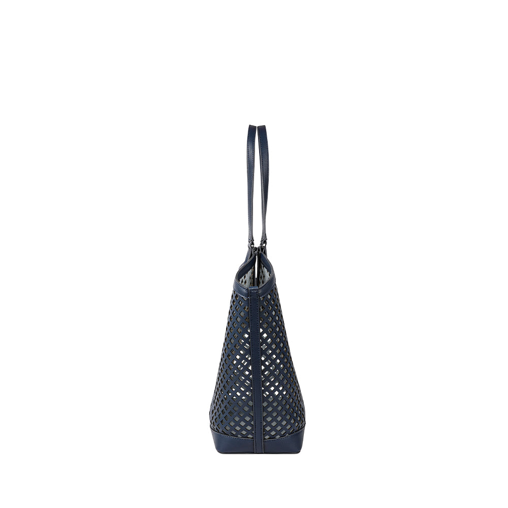 The Solene - Marine Vegan Leather Tote Bag