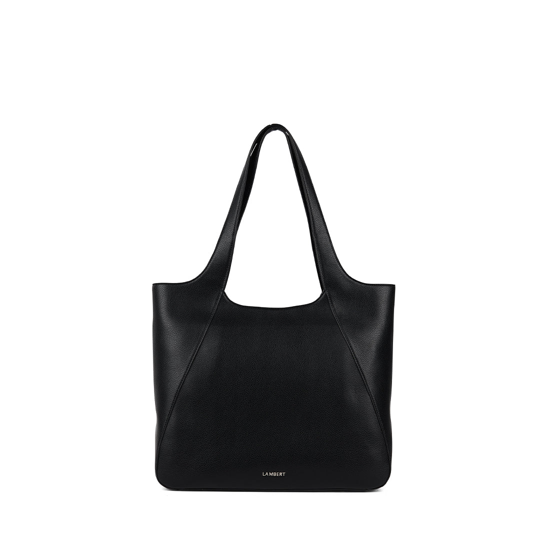 The Stacey – Black Vegan Leather Tote Bag – Lambert Design US LLC