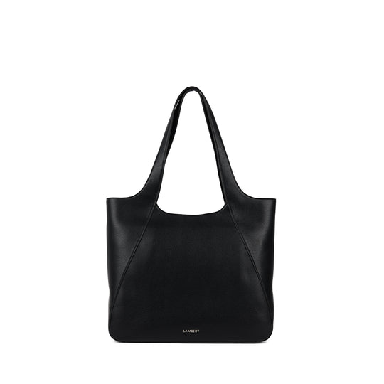 The Stacey – Black Vegan Leather Tote Bag