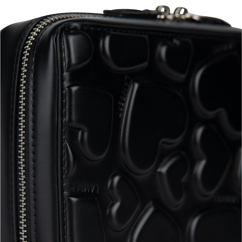 The Tasha - Black Vegan Leather Jewelry case