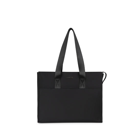 The Tessa - Black Recycled Nylon Tote Bag