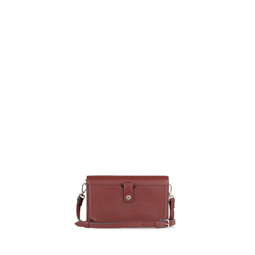 The Tina - Small Rosewood Vegan Leather Handbag