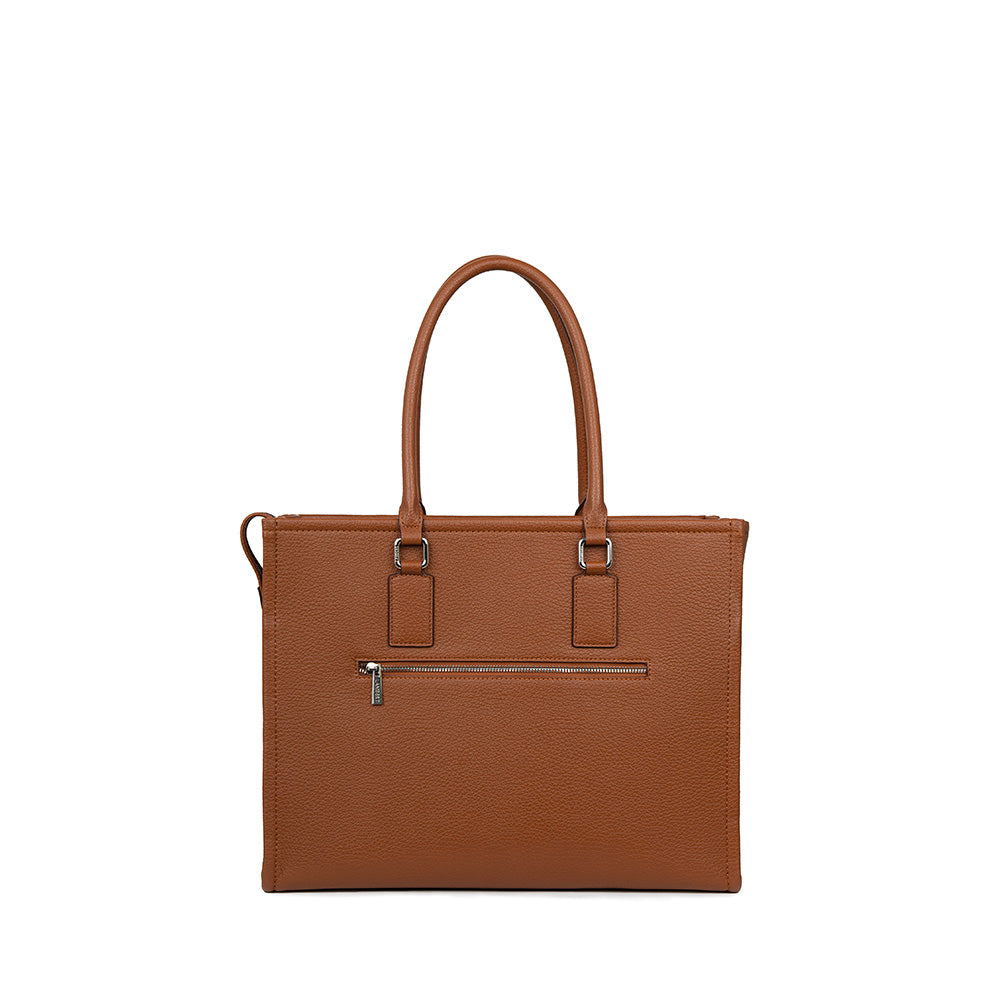 The Valentina - 2-in-1  AffogatoVegan Leather Tote Bag