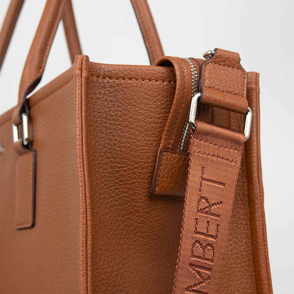 The Valentina - 2-in-1  AffogatoVegan Leather Tote Bag