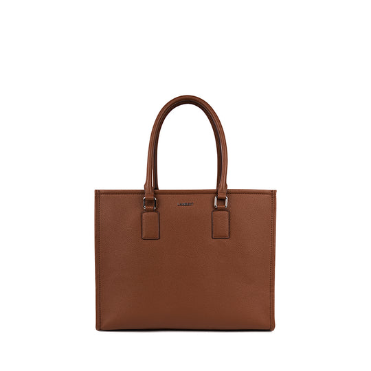 The Valentina – 2-in-1 Hazelnut Vegan Leather Tote Bag