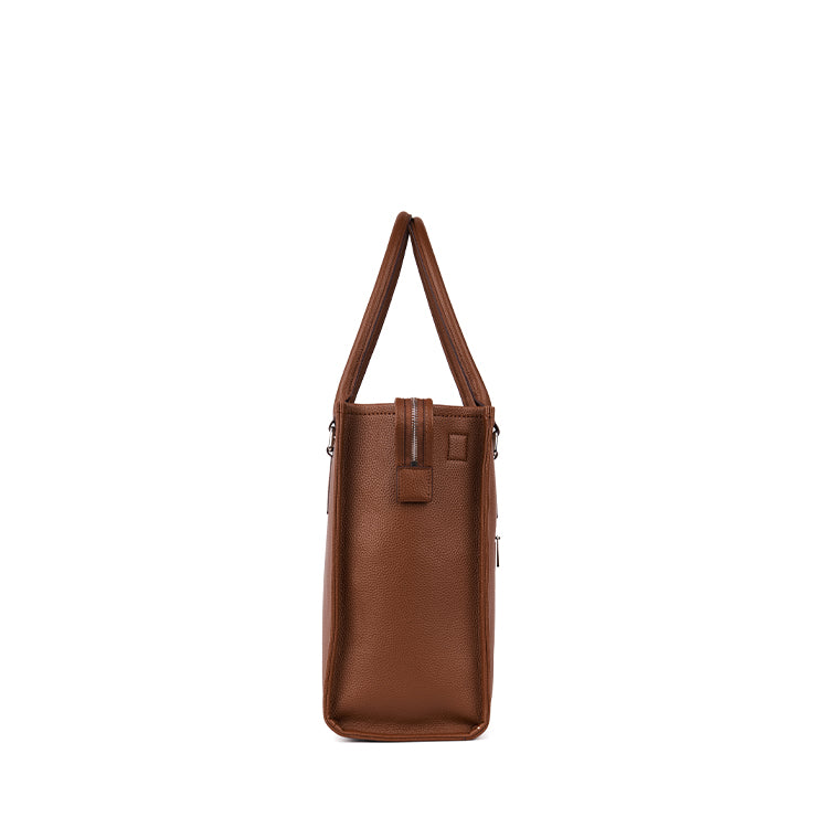 The Valentina – 2-in-1 Hazelnut Vegan Leather Tote Bag