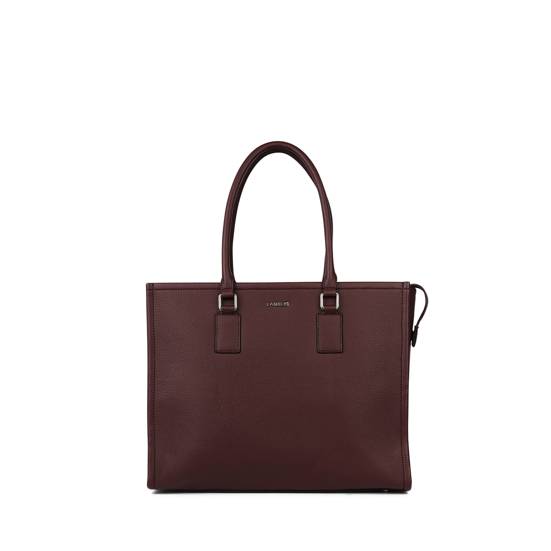 The Valentina - 2-in-1  Mahogany Vegan Leather Tote Bag