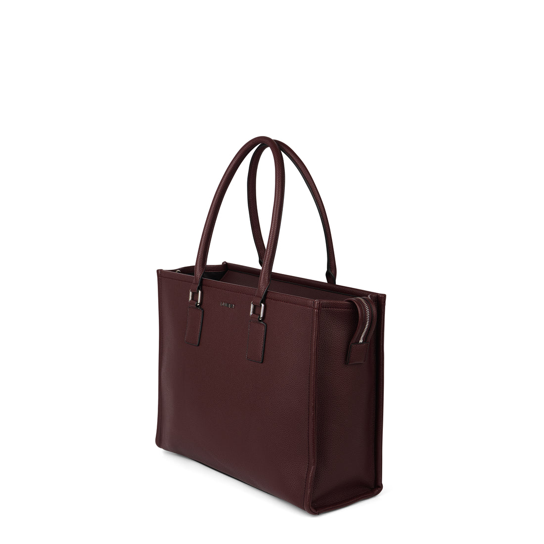 The Valentina - 2-in-1  Mahogany Vegan Leather Tote Bag
