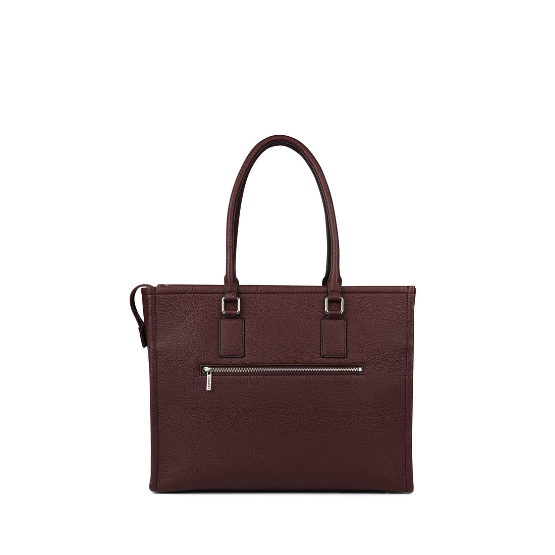 The Valentina - 2-in-1  Mahogany Vegan Leather Tote Bag