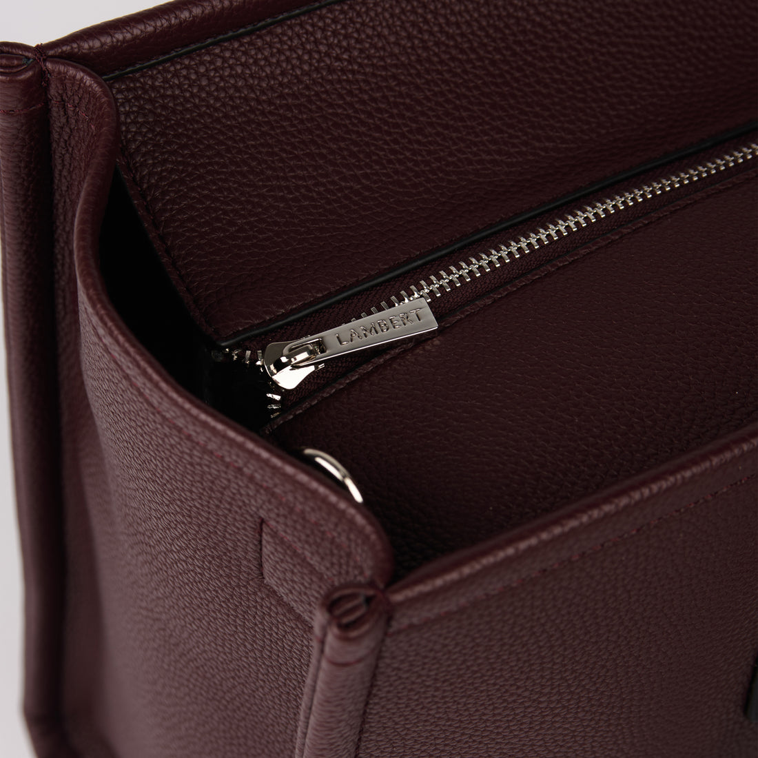 The Valentina - 2-in-1  Mahogany Vegan Leather Tote Bag