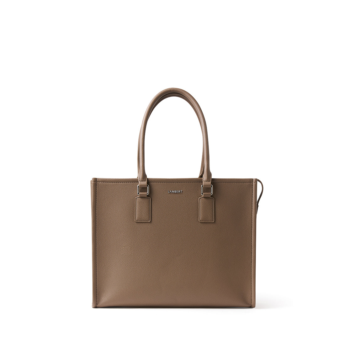 The Valentina – 2-in-1 Taupe Vegan Leather Tote Bag