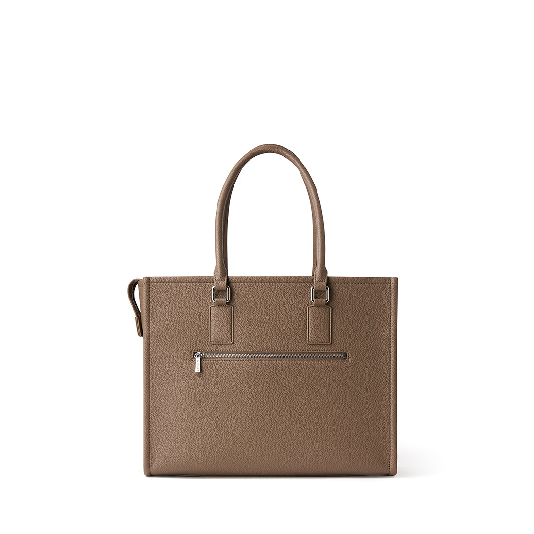 The Valentina – 2-in-1 Taupe Vegan Leather Tote Bag