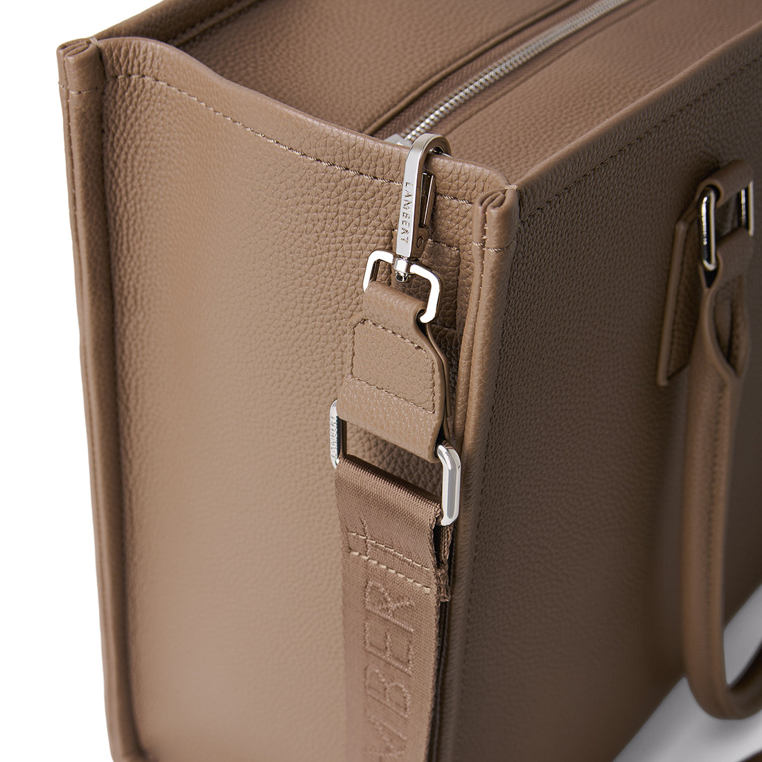 The Valentina – 2-in-1 Taupe Vegan Leather Tote Bag