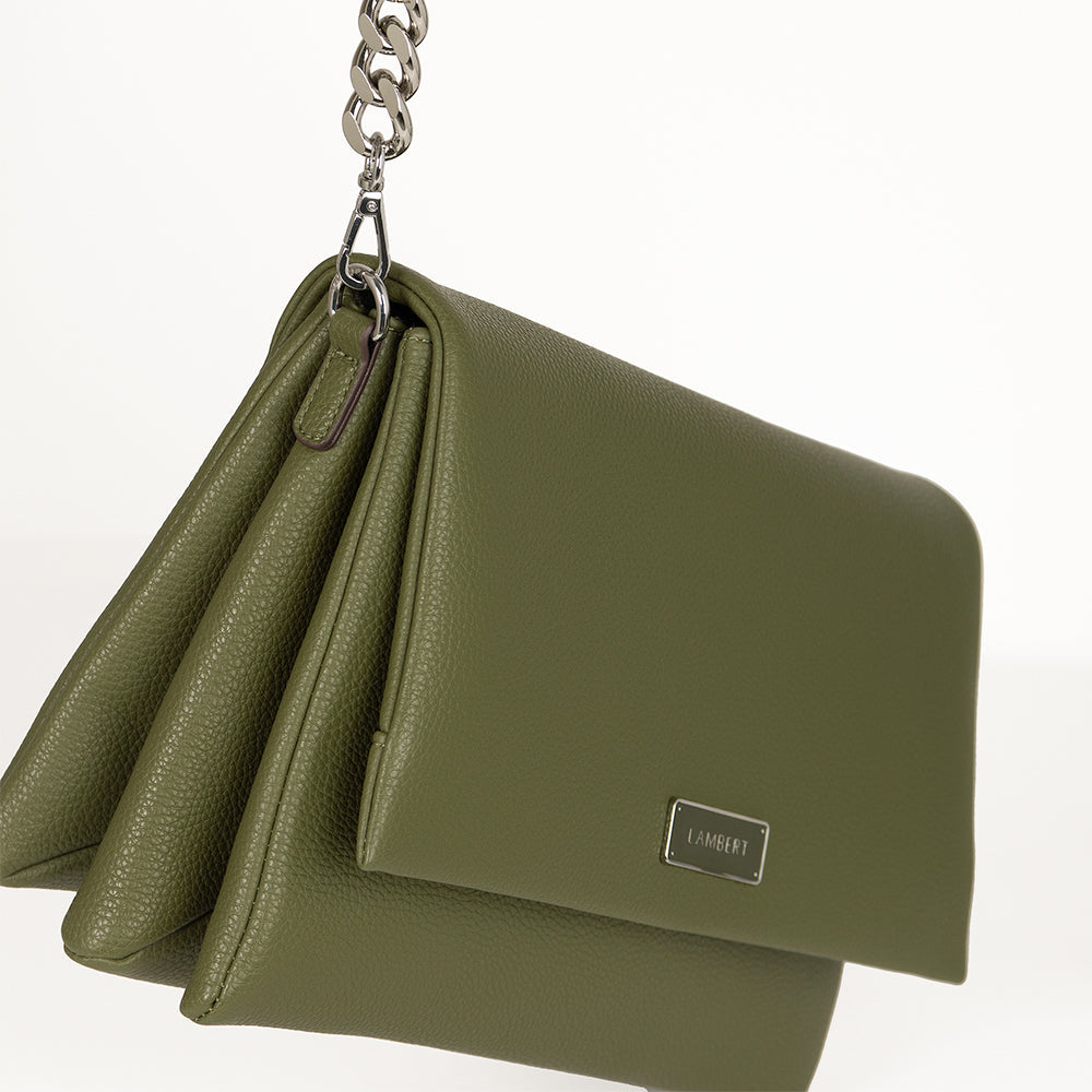 The Valeria - 3-in-1 Olive Vegan Leather Handbag