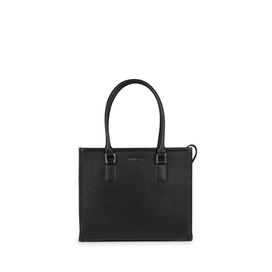 The Vera - 2-in-1 Black Vegan Leather Handbag